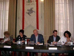 Regione Toscana - da dx vicepresidente Federico Gelli, Severino Saccardi, Vittoria Franco, Sandra andi